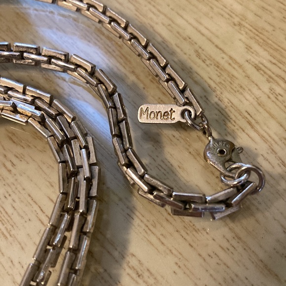 Vintage Monet slinky box style links 30” - Picture 3 of 3